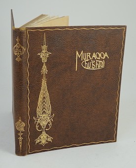 [Abdur Rahman Chughtai; Mirza Asadullah Khan Ghalib.] Muraqqa-I-Chughtai Paintings of M A Rahman Chughtai With about Fifty Plates. Introduction by Dr. James H. Cousins, D. LITT. With full Text of Diwan-i-Ghalib and Forew